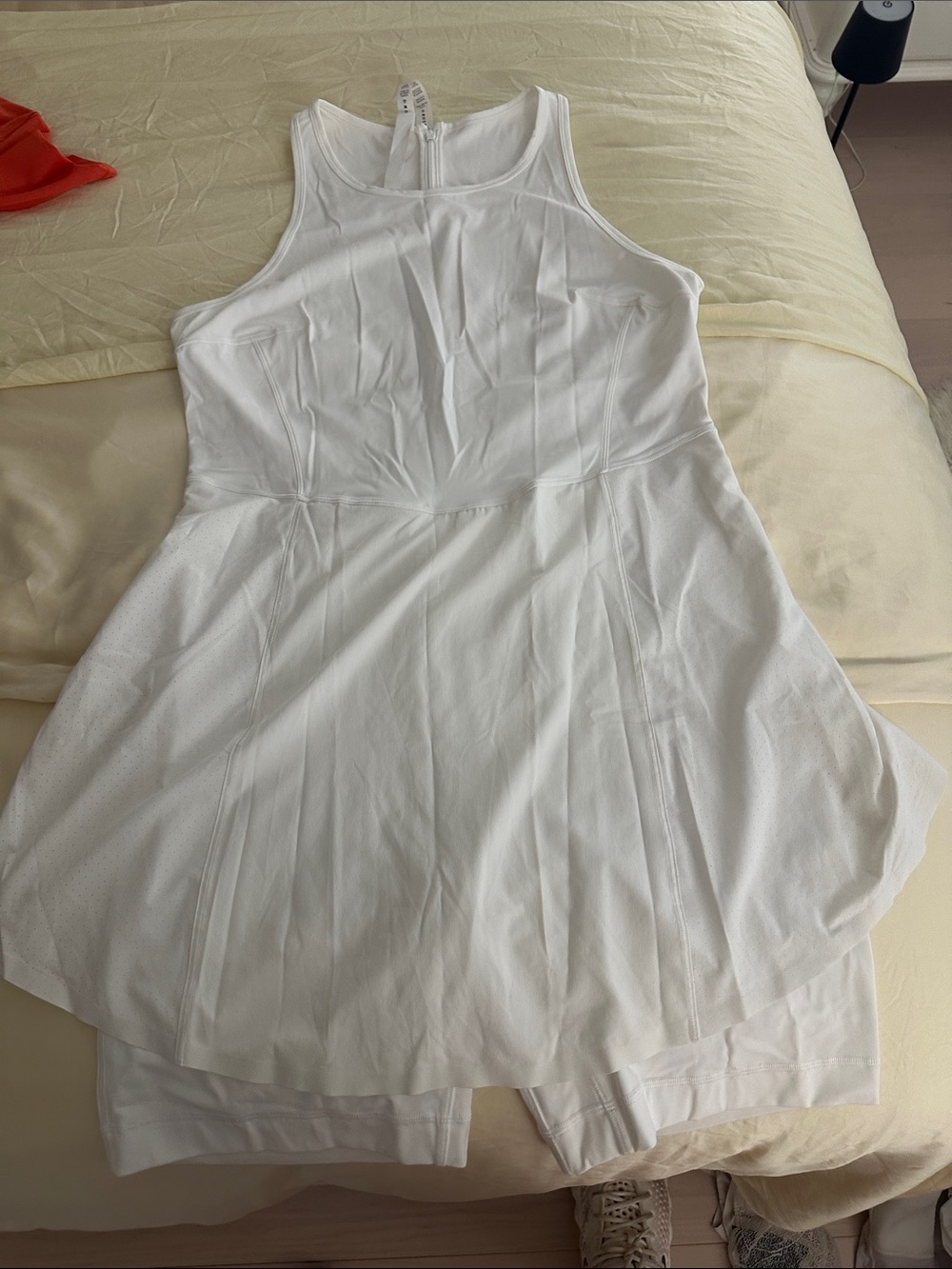 lululemon athletica White Sleeveless Skater Pajama Dress
